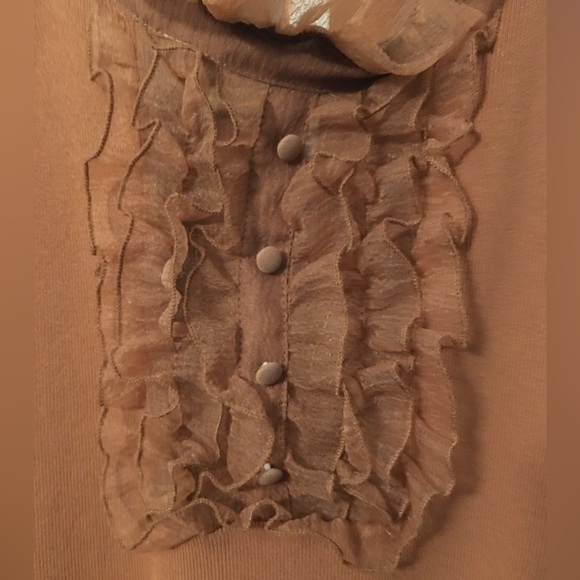 Zara top with tulle sleeves - Picture 3 of 3